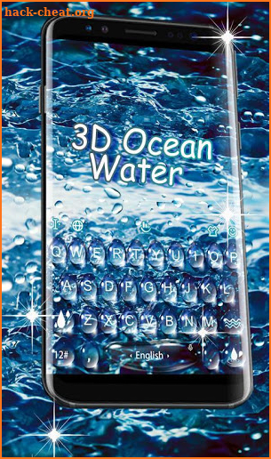 3D Ocean Water Keyboard Theme screenshot