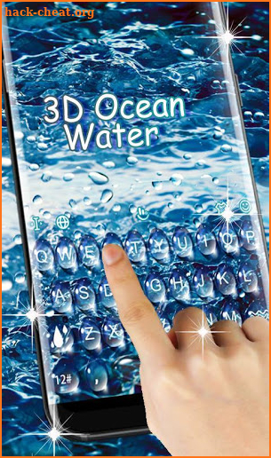 3D Ocean Water Keyboard Theme screenshot
