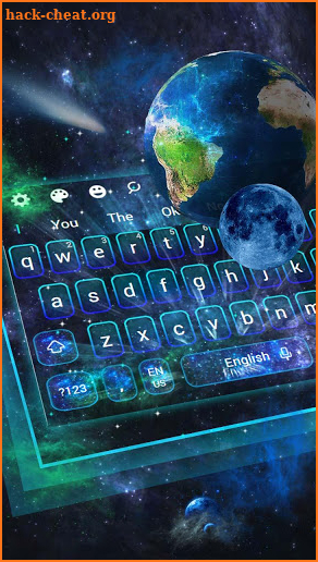 3d parallax galaxy keyboard screenshot