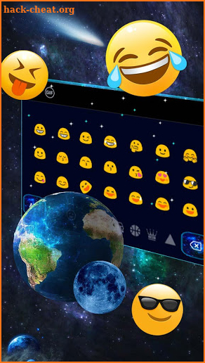 3d parallax galaxy keyboard screenshot