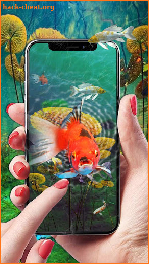 3D Parallax Koi Fish Lock Screen screenshot