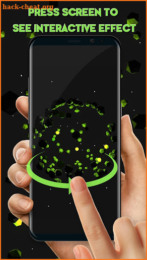 3D Particle Effect Interactive Live Wallpaper screenshot