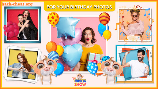 3D photo frames – Munkys Show greeting cards screenshot