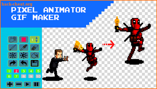 3D Pixel Animation Maker – MP4 Video And GIF screenshot