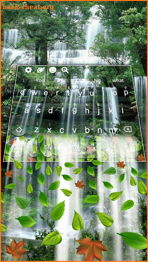 3D Pleasant Waterfall Gravity Keyboard Theme🌊 screenshot