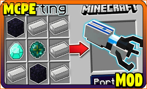 3d Portal Gun MCPE - Minecraft Mod screenshot