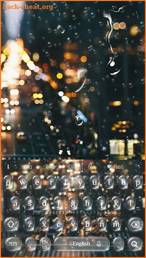 3D Raindrops Keyboard screenshot