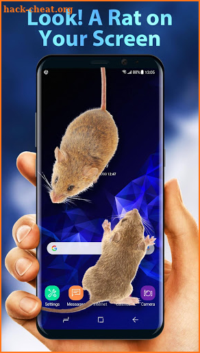 3D Rat on Screen Live Wallpaper & Prank Launcher screenshot