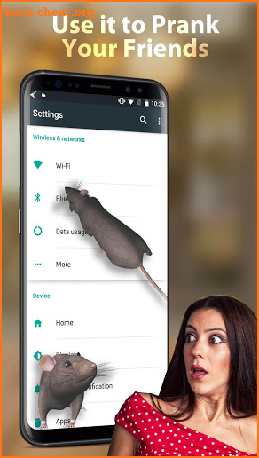 3D Rat on Screen Live Wallpaper & Prank Launcher screenshot