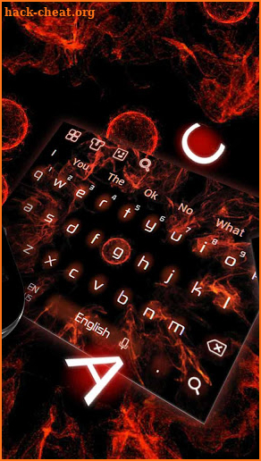 3D Red Tech Keyboard screenshot