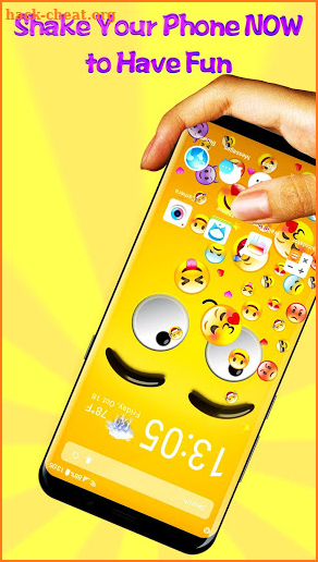 3D Rolling Emoji Gravity Live Wallpaper & Launcher screenshot