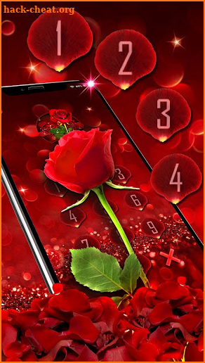 3D Rose Bloom Lock Theme screenshot