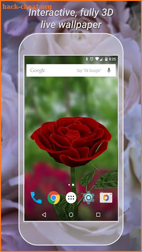 3D Rose Live Wallpaper Free screenshot
