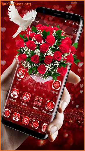 3D Rose Valentine's Day Theme screenshot