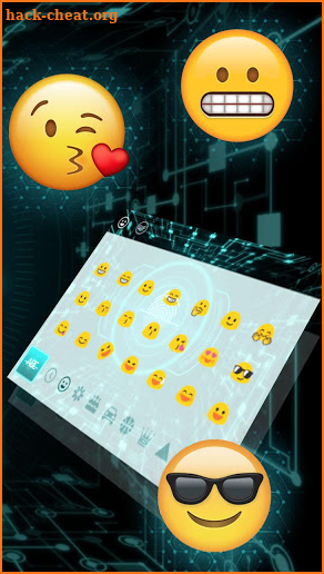 3D Scanner Fingerprint Keyboard Theme screenshot