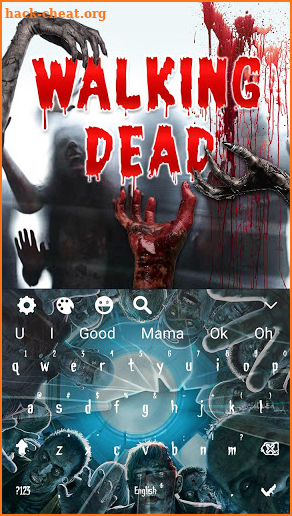3D Scary Live Dead Zombie keyboard Theme screenshot