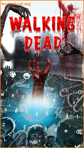 3D Scary Live Dead Zombie keyboard Theme screenshot