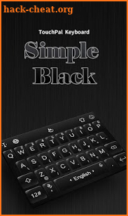 3D Simple Business Black Keyboard Theme screenshot