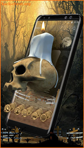 3D Skull Candle Launcher Theme screenshot