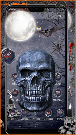 3D Skull Parallax Launcher Theme ‎💀 screenshot