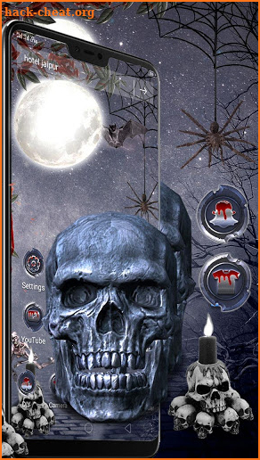 3D Skull Parallax Launcher Theme ‎💀 screenshot