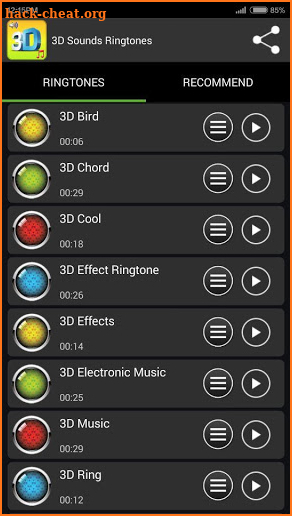3D Sounds Ringtones screenshot