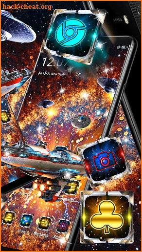 3D Space Galaxy Parallax Theme screenshot