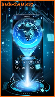 3D Tech Earth Theme screenshot