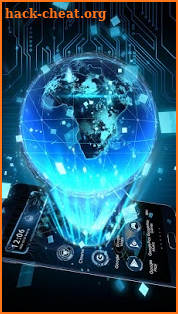 3D Tech Earth Theme screenshot