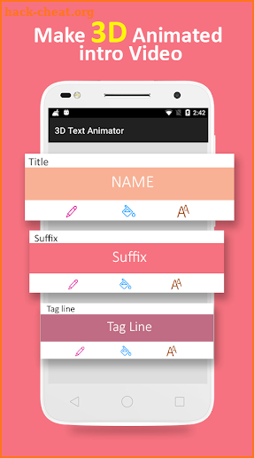3D Text Animation - Logo Animation, 3D Intro Maker screenshot