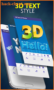 3D Text on Photos screenshot