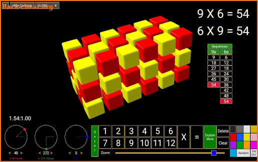 3D Times Table Calculator screenshot