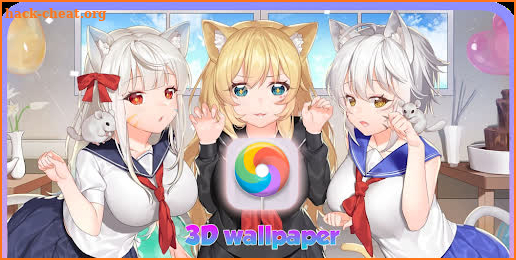 3D Wallpaper-anime girl LIVE screenshot