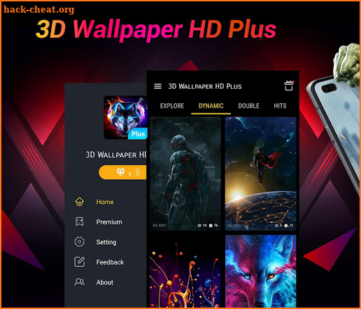3D Wallpaper HD Plus: Free 4K & Double Wallpapers screenshot