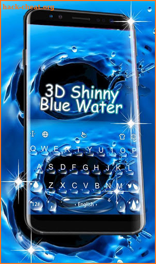 3D Water Droplets Keyboard Theme screenshot