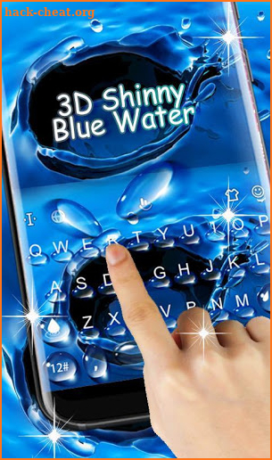 3D Water Droplets Keyboard Theme screenshot