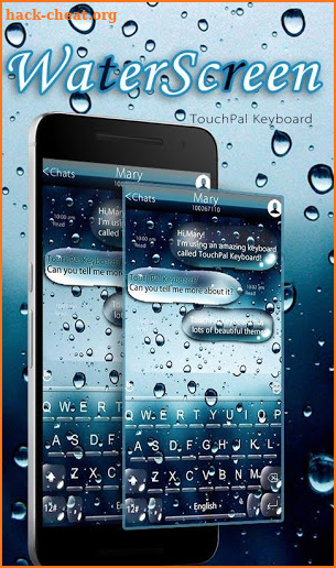 3D Water Screen Keyboard Theme screenshot