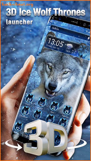 3D Wolf &animal style launcher theme &wallpaper screenshot