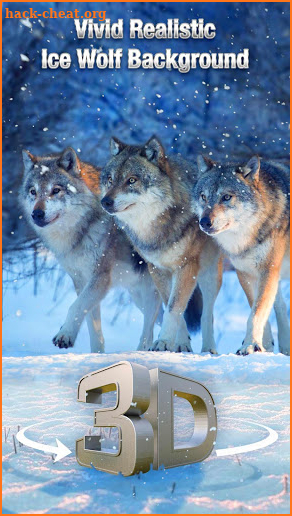 3D Wolf &animal style launcher theme &wallpaper screenshot
