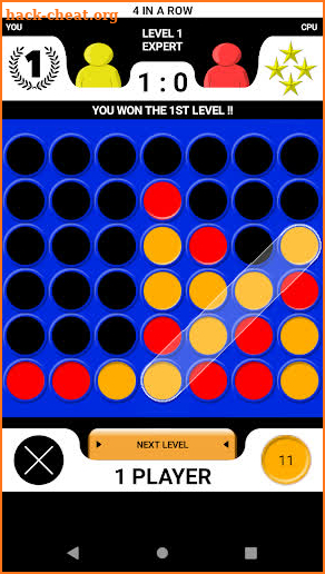 4 in a row - Board game for 2 players screenshot