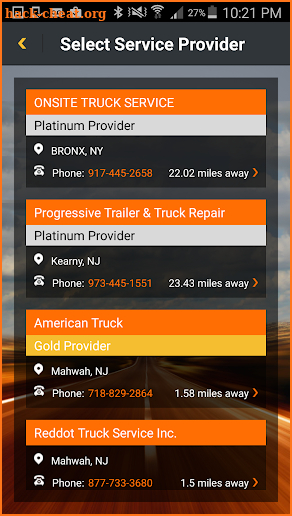 4 Road Service -  Truck Service Locator screenshot