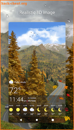 4 Season Road - Weather Live Wallpaper screenshot