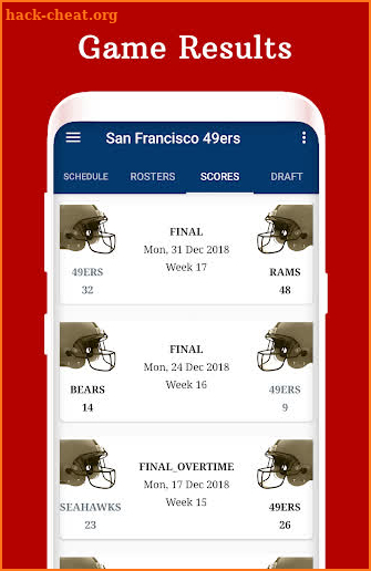 49ers - Football Live Score & Schedule screenshot
