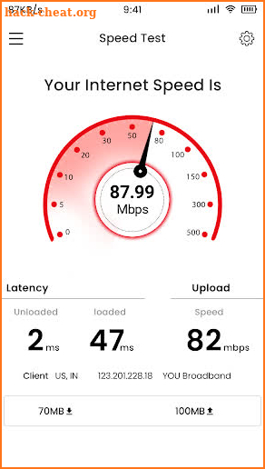 4G Internet Speed Meter screenshot