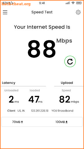 4G Internet Speed Meter screenshot