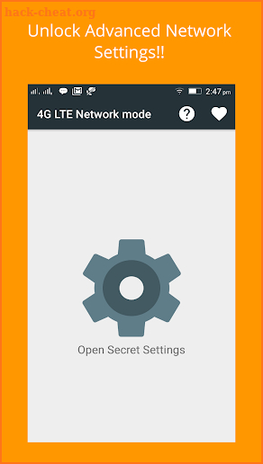 4G Only Network Mode screenshot