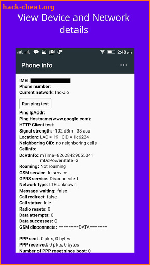 4G Only Network Mode screenshot