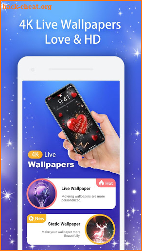 4K Live Wallpapers - Love、HD screenshot