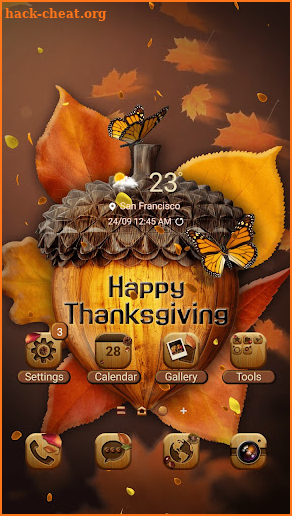 4K Wallpaper HD - Thanksgiving Acorn screenshot