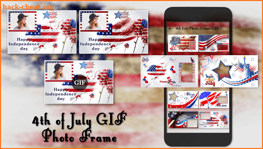 4th July GIF Photo Frame / 4th of July Photo Frame screenshot